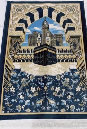 سجادة صلاة - سجادة صلاة سميكة بتصميم الكعبة المشرف...