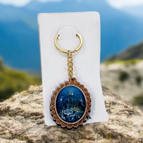 ميدالية - ميدالية خشبية بطباعة الحرم المكي Medal -...