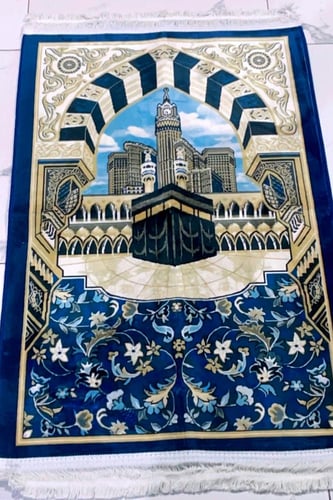 سجادة صلاة - سجادة صلاة سميكة بتصميم الكعبة المشرف...