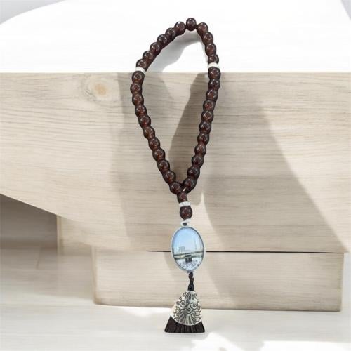 سبحة - سبحة بتصميم الكعبة المشرفة - اللون البني Ta...