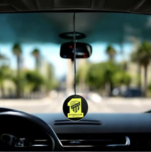 تعليقة سيارة - تعليقة سيارة بشعار نادي الإتحاد