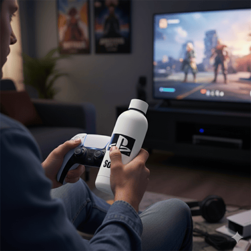 قارورة من الفولاذ المقاوم للصدأ ( شعار بلايستيشن )...