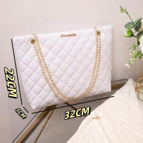 شنطة - حقيبة كتف /متقاطعة للنساء عصرية مع سلسلة مب...