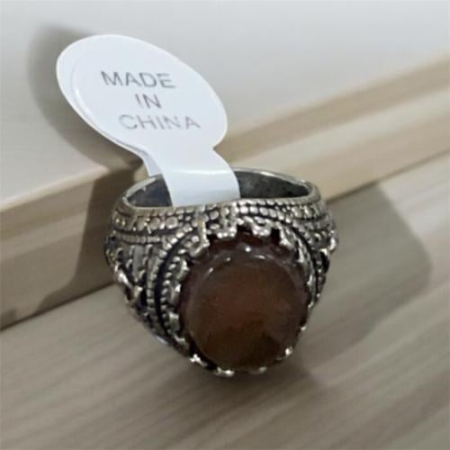 خاتم - خاتم للاطفال و الصغار من العقيق البني