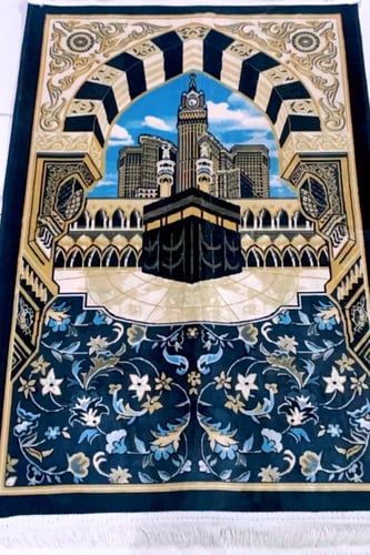 سجادة صلاة - سجادة صلاة سميكة بتصميم الكعبة المشرف...