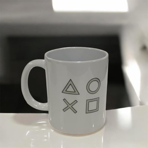 كاسة - كاسة شعار بلايستيشن اللون الابيض