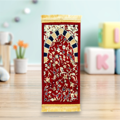 سجادة الروضة الشريفة للاطفال و الصغار ( اللون الأح...