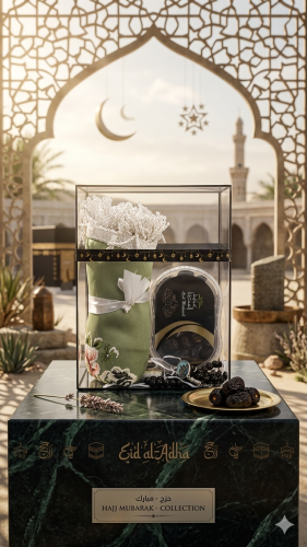 مجموعة هدايا عيد الأضحى ( 15 ) اللون الفستقي
