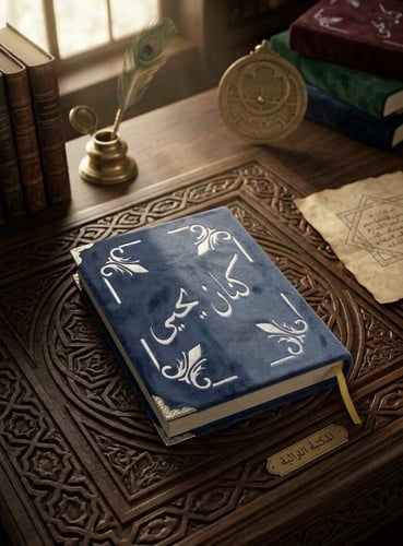 تطريز - تطريز الاسم على المصحف الشريف