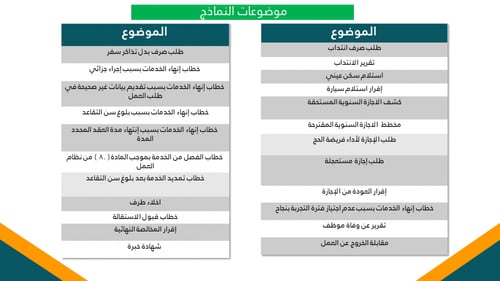 نماذج الموارد البشرية