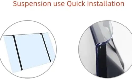 درع حماية شاشة 50 بوصة – واقي شفاف ضد الصدمات والخ...