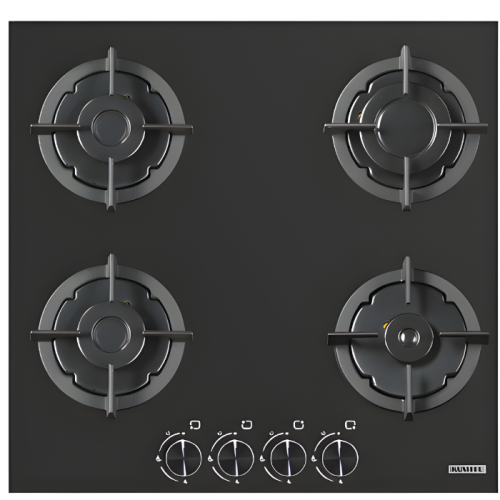 سطح غاز كومتل بلت إن 4 عيون – زجاج أسود أنيق | أما...