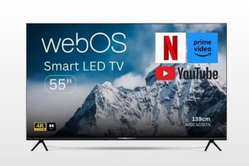 شاشة الكترو جنرال 55 بوصة 4K Smart WebOS – رسيفر م...