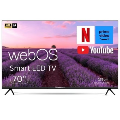 شاشة الكترو جنرال 70 بوصة 4K سمارت بنظام WebOS مع...