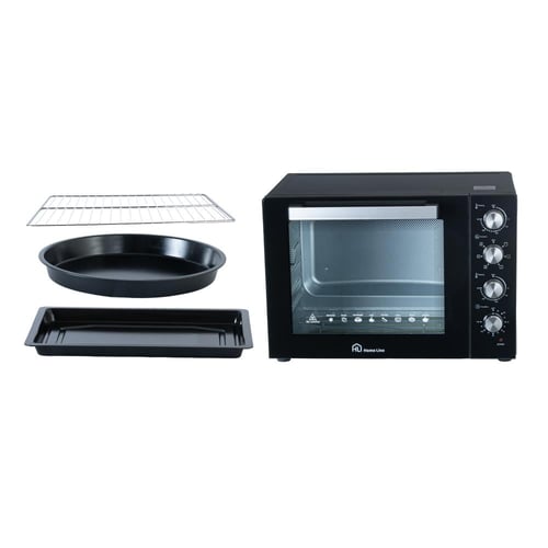 فرن كهربائي هوم لاين 60 لتر أسود — HLOV60-004