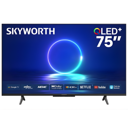 شاشة سكاي وورث 75 بوصة QLED 4K 120Hz – Google TV م...