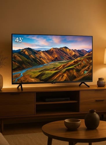 شاشة سيرين 43 بوصة سمارت FHD بنظام أندرويد — Netfl...