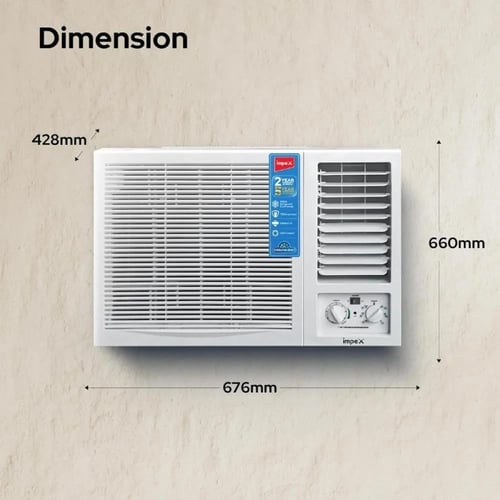 مكيف شباك Impex 24 ألف وحدة – تبريد قوي وانتعاش فو...