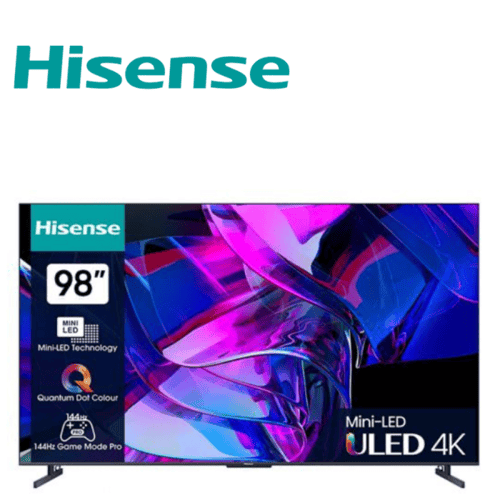 شاشة Hisense 98 بوصة MiniLED 4K – موديل 98U7K بتقن...