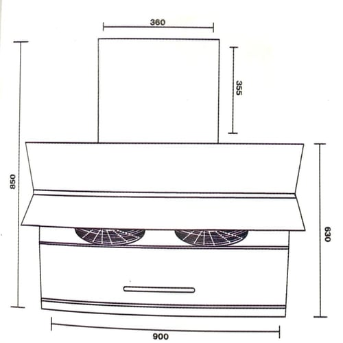 شفاط كتشن برو 9306 بثلاث سرعات – قوة شفط 1300 م³/س...