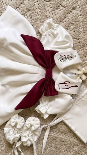 فستان مواليد أنيق