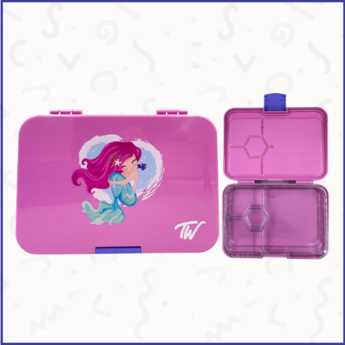 تايني ويل - صندوق الطعام 4 أقسام برسمة حورية البحر...