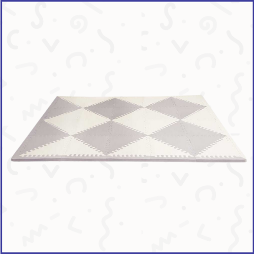 سكيبهوب - بساط لعب للأطفال رمادي وكريمي