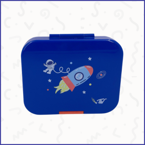 تايني ويل - صندوق طعام أربع أقسام فضاء أزرق