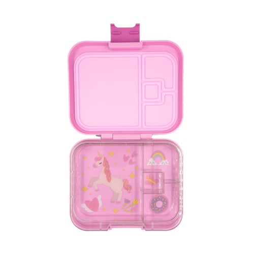 تايني ويل - صندوق طعام أربع أقسام زهري