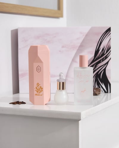 بوكس غيم مبخرة وردي مطور - عطر شعر