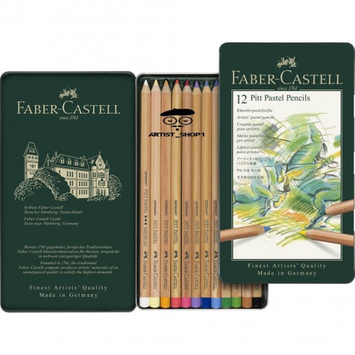 أقلام باستل خشبي من فابركاستل 12 قلم