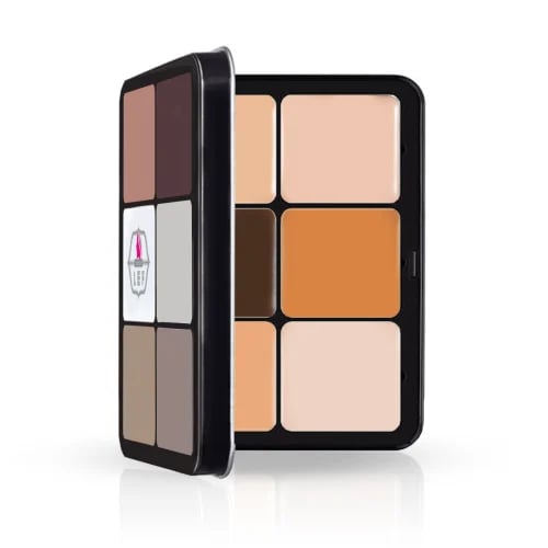 Lip palette foundation and concealer and illumination with HD technology 12x