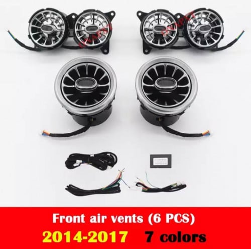 فتحات تكيف مع إضاءة 7 الوان مرسيدس S كلاس من 14-17