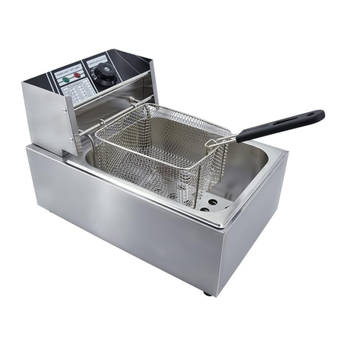 مقلاة كهربائية 6 لتر متعددة الوظائف من الستانلس ست...