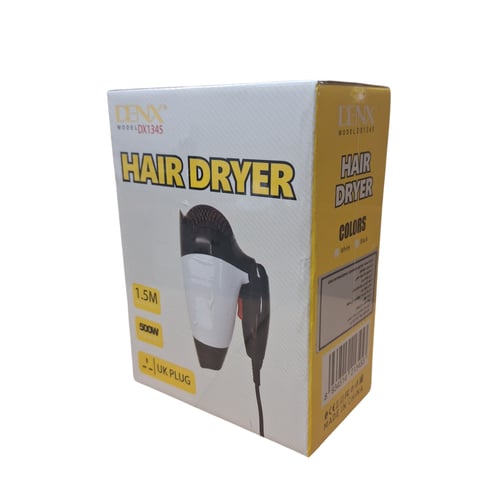 مجفف شعر احترافي ابيض و اسود ماركة دينكس