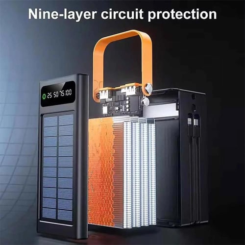 باوربانك 50 ألف + اضاءة بالطاقة الشمسية