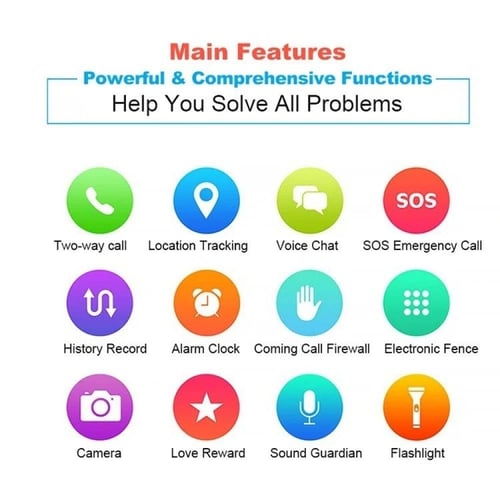 ساعة الذكية للأطفال M1 مزودة بنظام تحديد المواقع و...