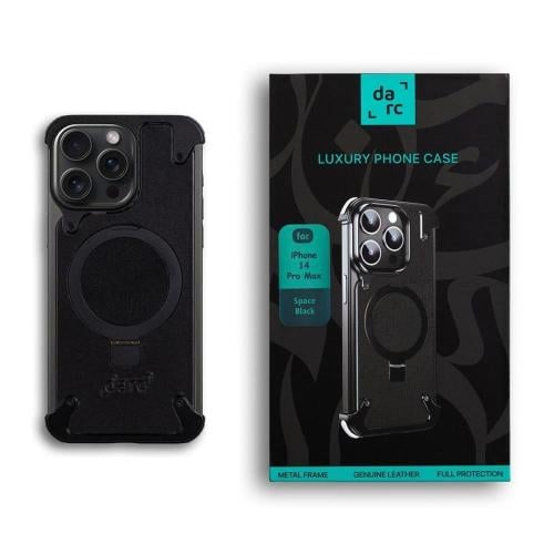 دارك جراب جلد لهاتف الايفون 14 مقاوم للصدمات لون أ...