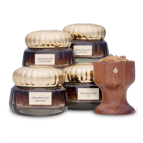 لبان مسقى بكج 4 أنواع + مبخرة مجانا