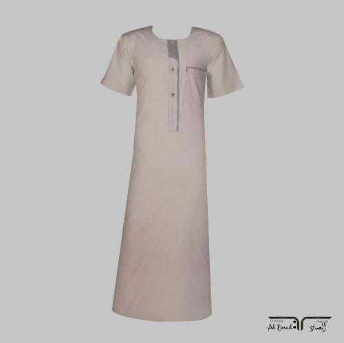 ثوب نوم شبابي مريح بأكمام قصيرة