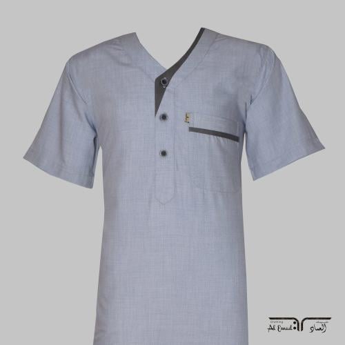 ثوب نوم ولادي مريح بأكمام قصيرة مع تفاصيل أنيقة