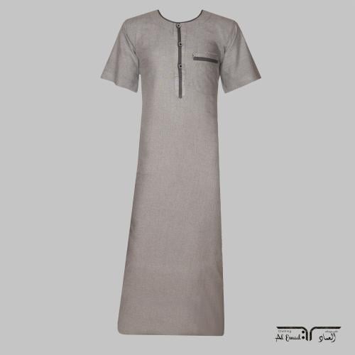 ثوب نوم ولادي مريح بأكمام قصيرة من العماد