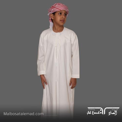 ثوب أطفال إماراتي أنيق بكم طويل