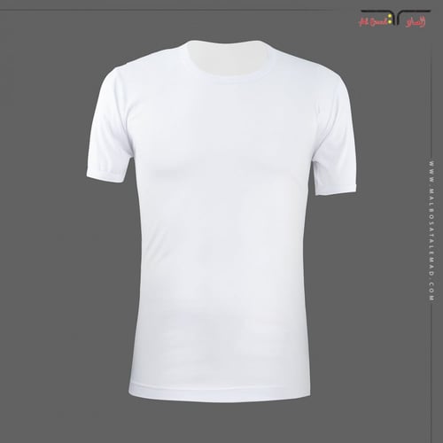 فنيلة قطنية بيضاء رجالية ممتازة للراحة اليومية دائ...