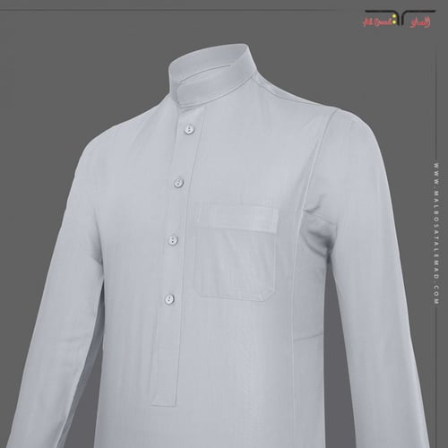 ثوب رسمي رجالي رصاصي فاتح كبك