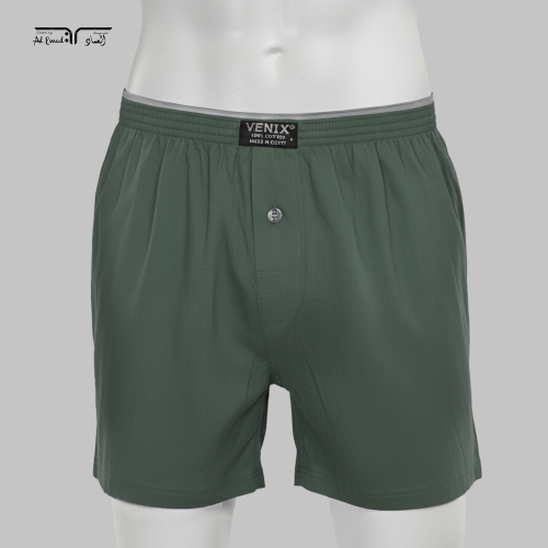 بوكسر سروال داخلي لون زيتي قطن 100% من فينيكس