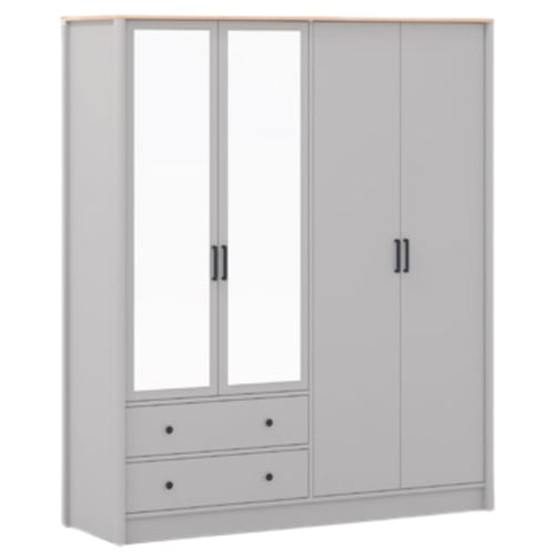 دولاب ملابس 4 أبواب (مجموعة هارموني)