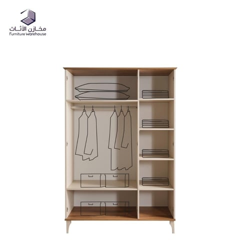 دولاب ملابس 3 أبواب (مجموعة رؤية)