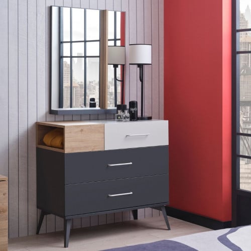 تسريحة غرفة نوم مفرد هارفي