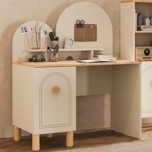 مكتب دراسي منزلي خشبي (مجموعة بوهيم)